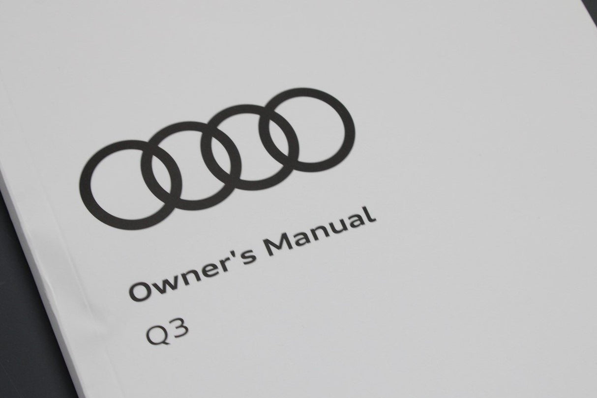 Audi Q3 2019-on owners manual booklet (edition 2020) 83A012720AG