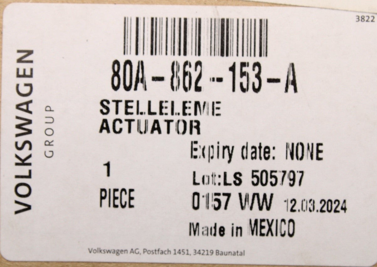 Audi Q5 2017-on fuel filler flap lock actuator 80A862153A