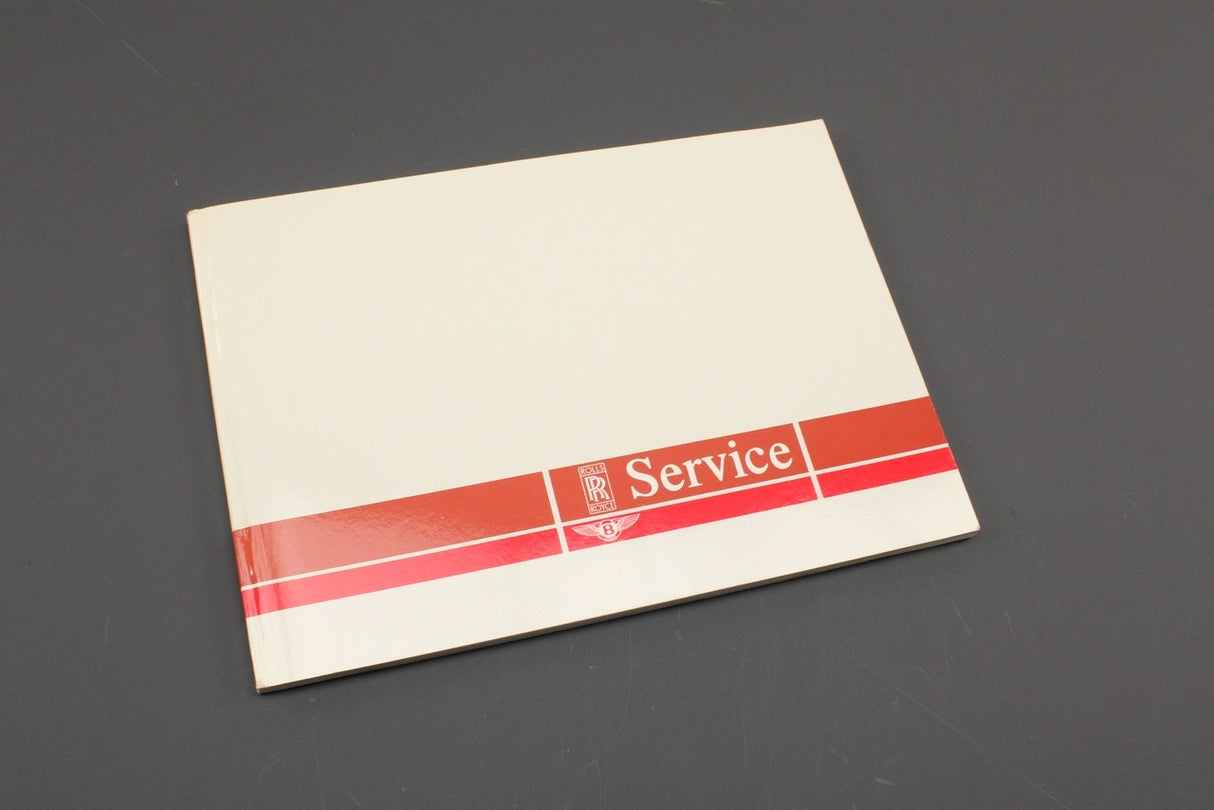Bentley service schedule handbook (1997) TSD6056