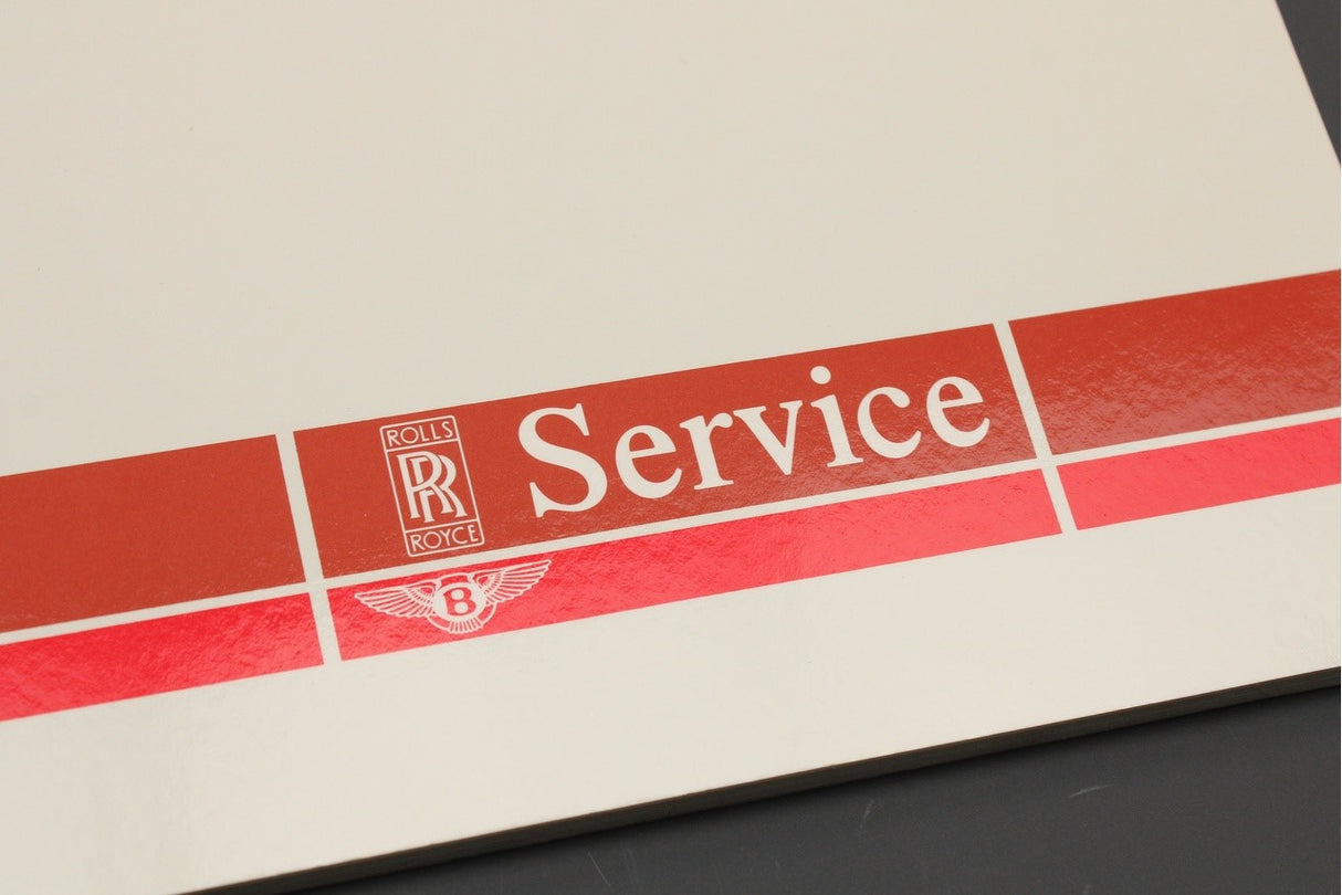 Bentley service schedule handbook (1997) TSD6056