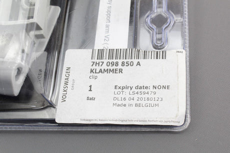 VW T5.1 T6 2010-20 California Lock clip supports for awning 7H7098850A