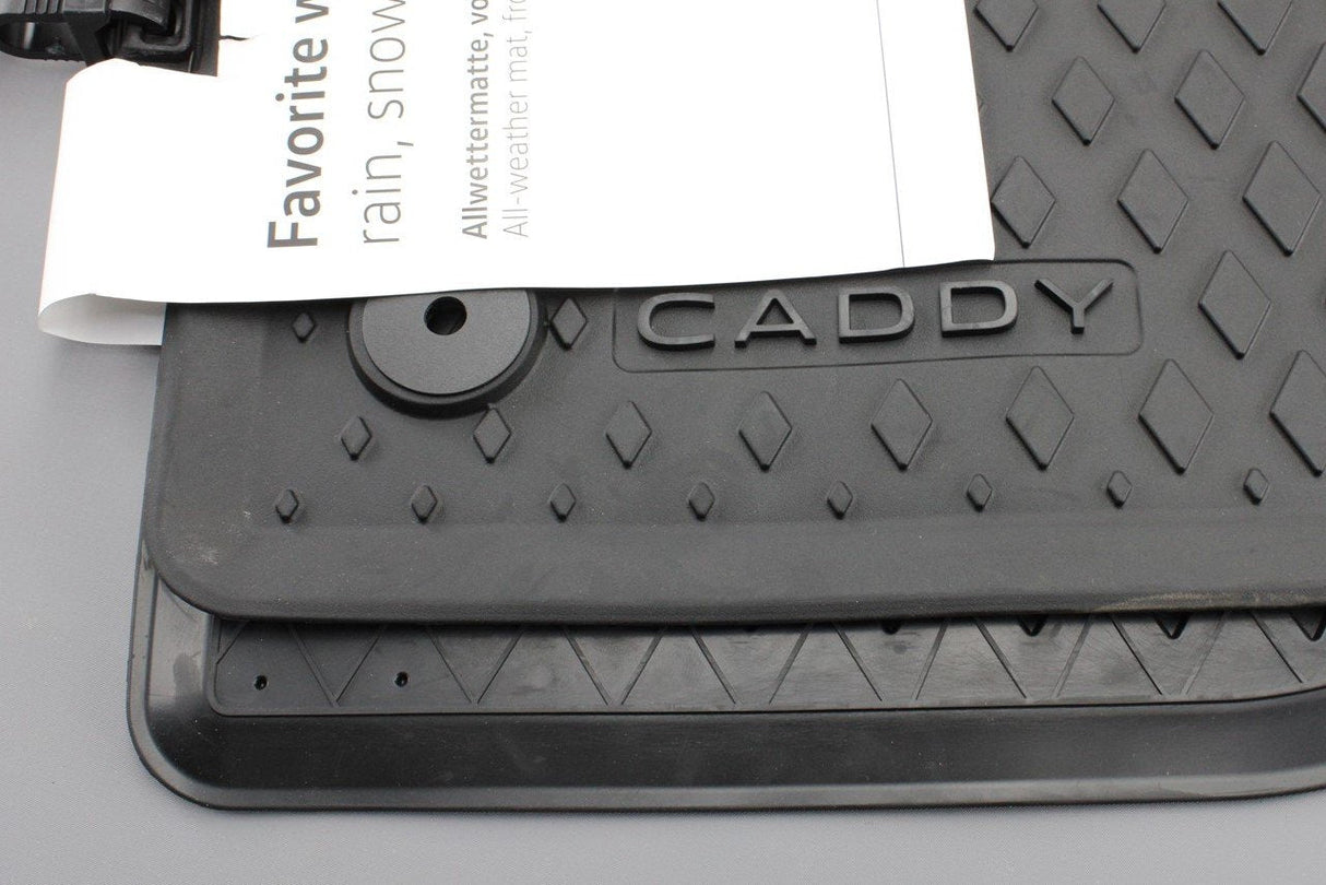 VW Caddy 2020-On Front rubber all-weather floor mats (RHD) 2K9061502 82V