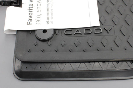 VW Caddy 2020-On Front rubber all-weather floor mats (RHD) 2K9061502 82V