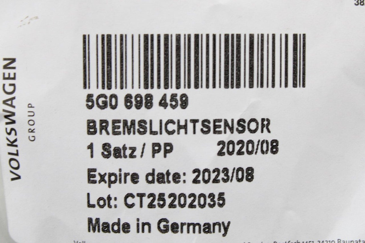 VW Audi Skoda SEAT brake light switch sensor repair set 5G0698459