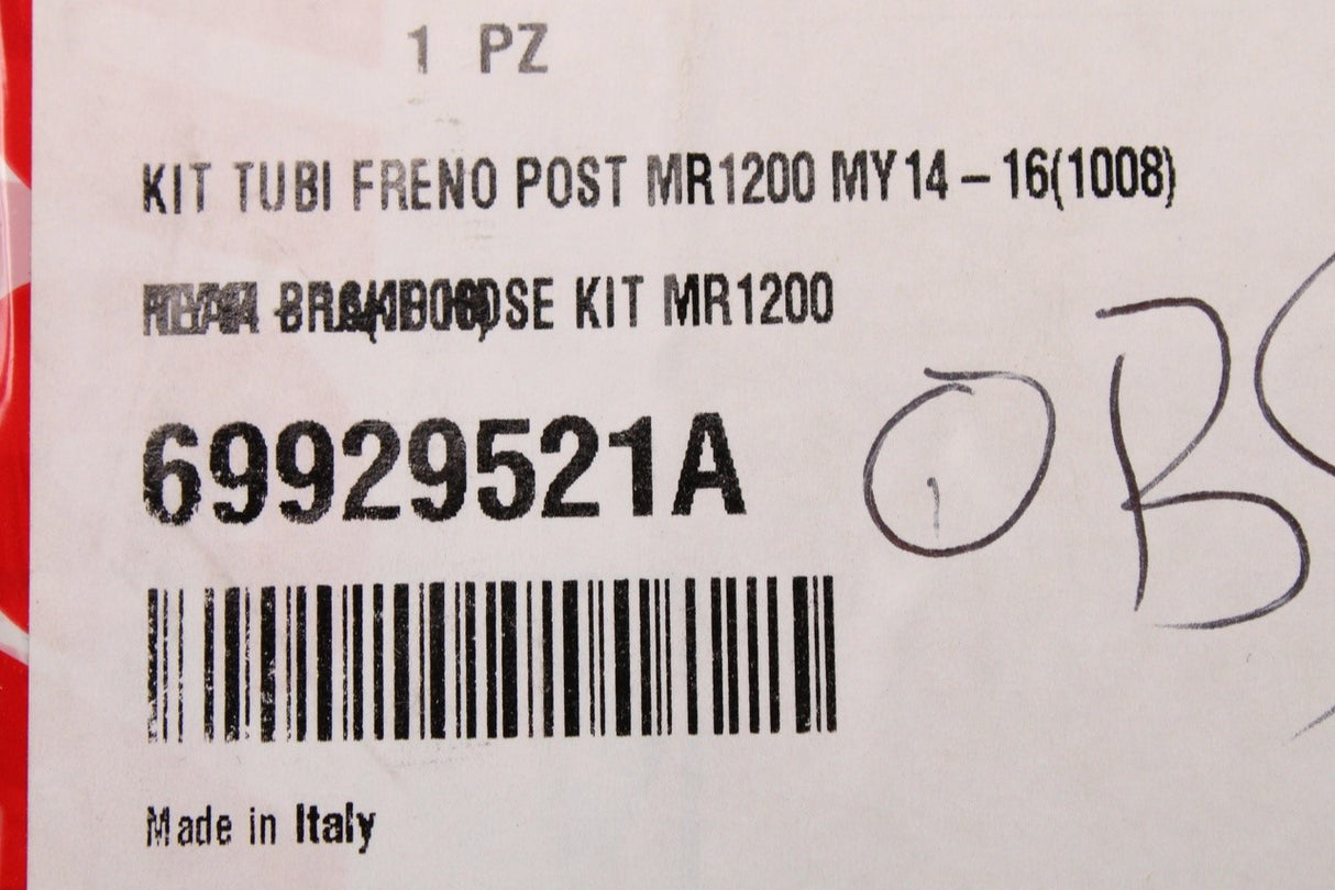 Ducati Monster 1200 2014-2016 rear brake hose kit 69929521A