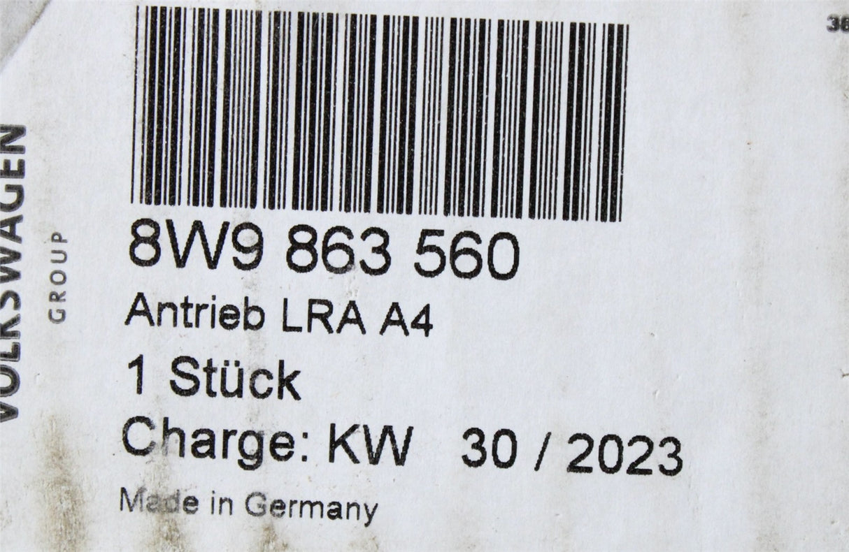 Audi A4 S4 RS4 2016-2025 parcel shelf cover drive mechanism 8W9863560