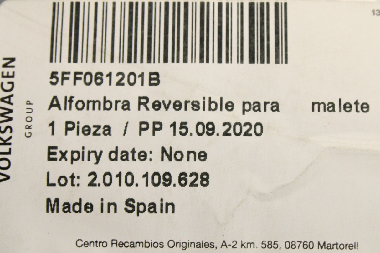 CUPRA Formentor 2020-on reversible boot mat liner 5FF061201B