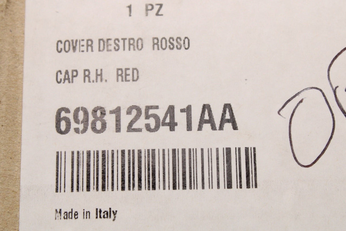 Ducati Multistrada V4 2021-on red pannier side cover (right) 69812541AA