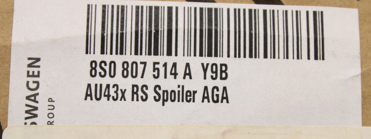 Audi TTRS 17-on rear bumper lower diffuser trim (black) 8S0807514A Y9B