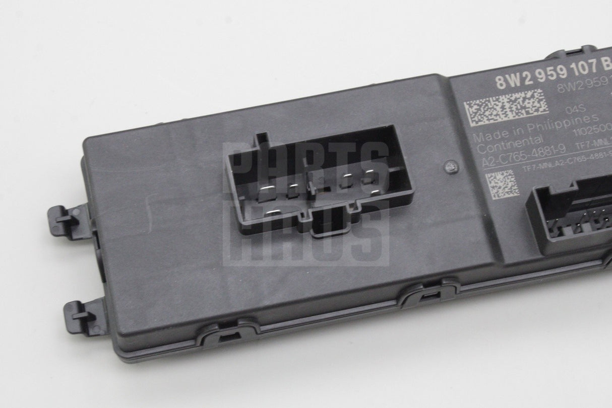 Audi A6 S6 A8 e-tron GT power closing boot lid control unit 8W2959107B