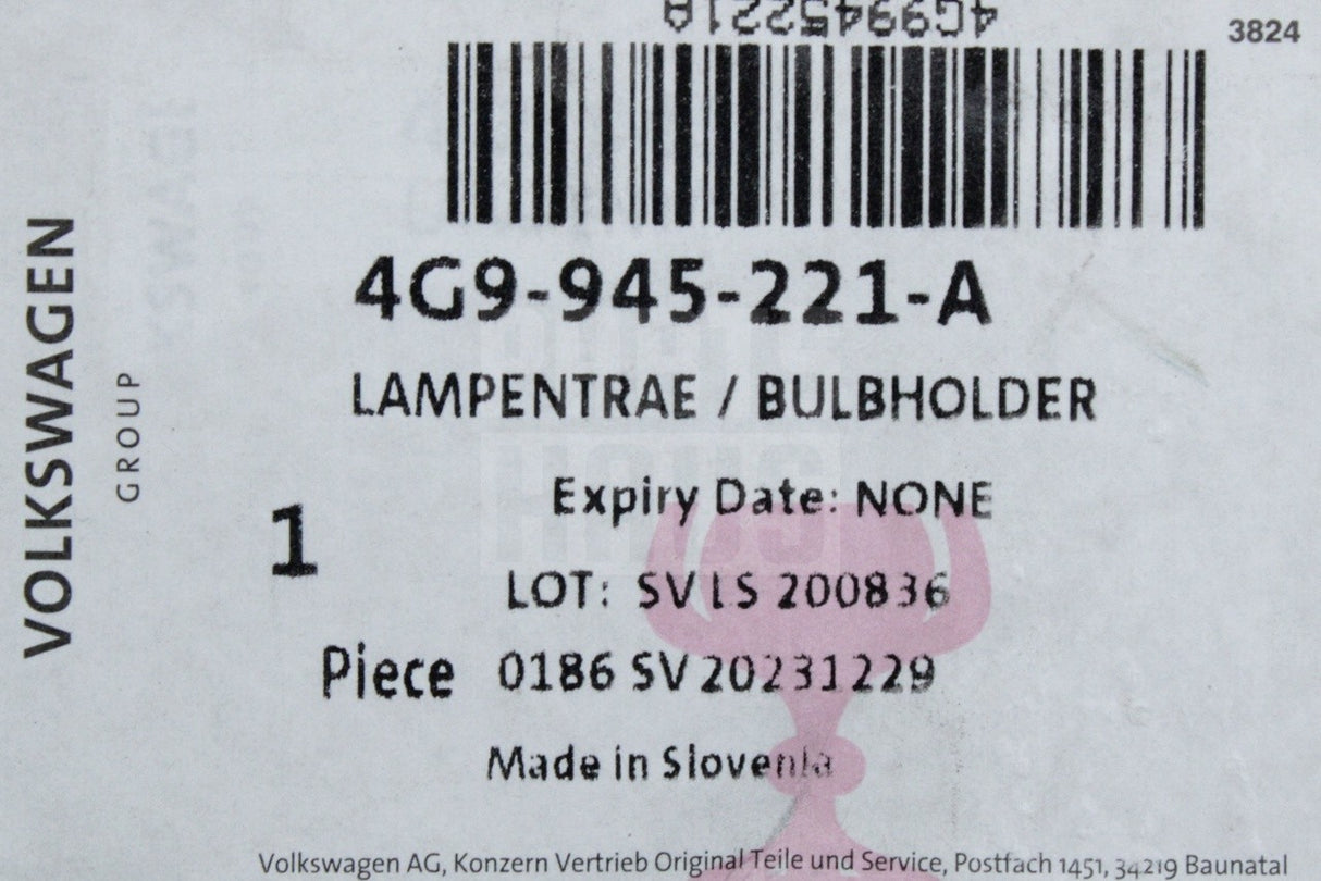 Audi A6 S6 Avant Allroad 11-18 rear bulb holder (inner left) 4G9945221A