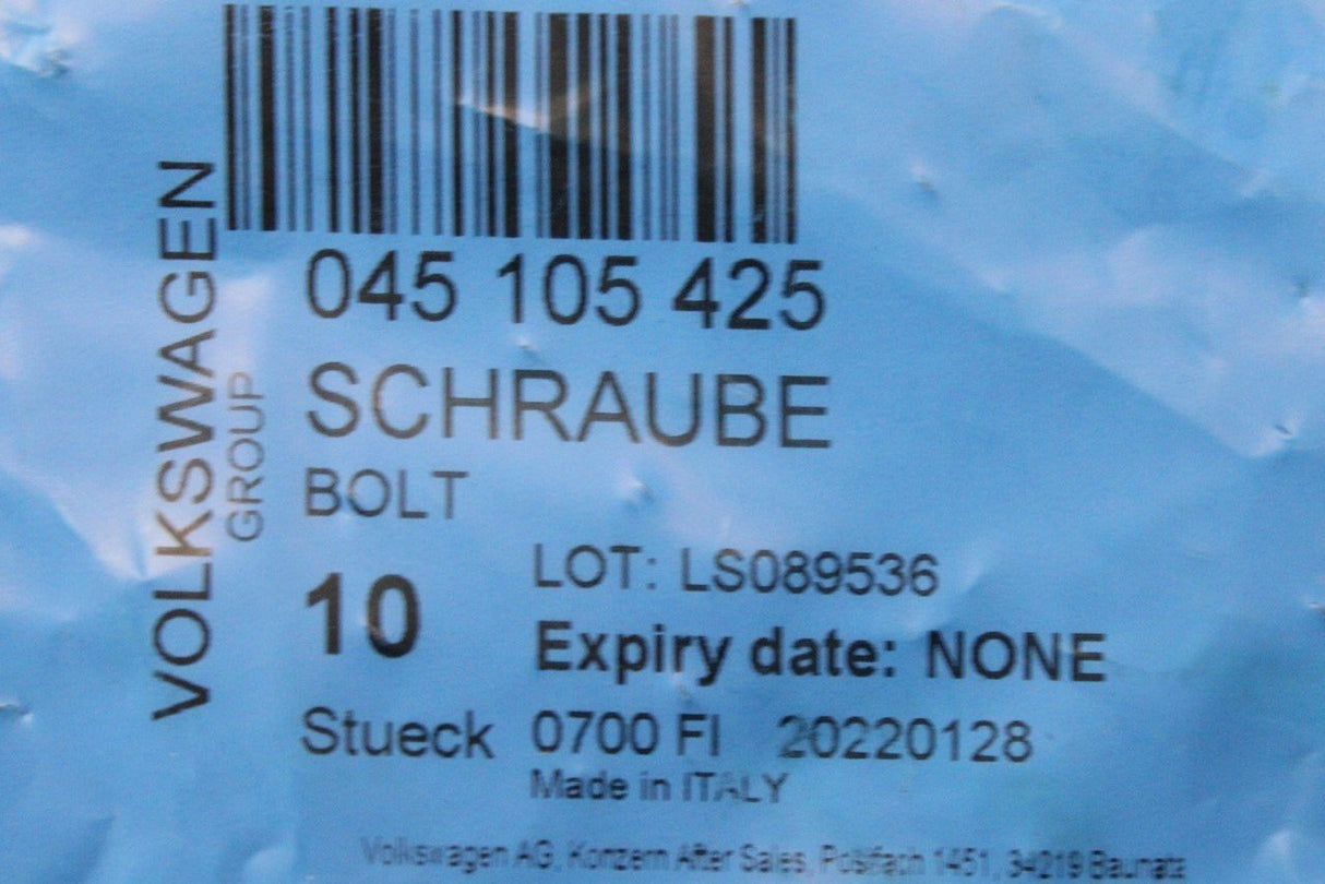 VW Audi Skoda SEAT con rod bolt M8x1x44 (x1) 045105425