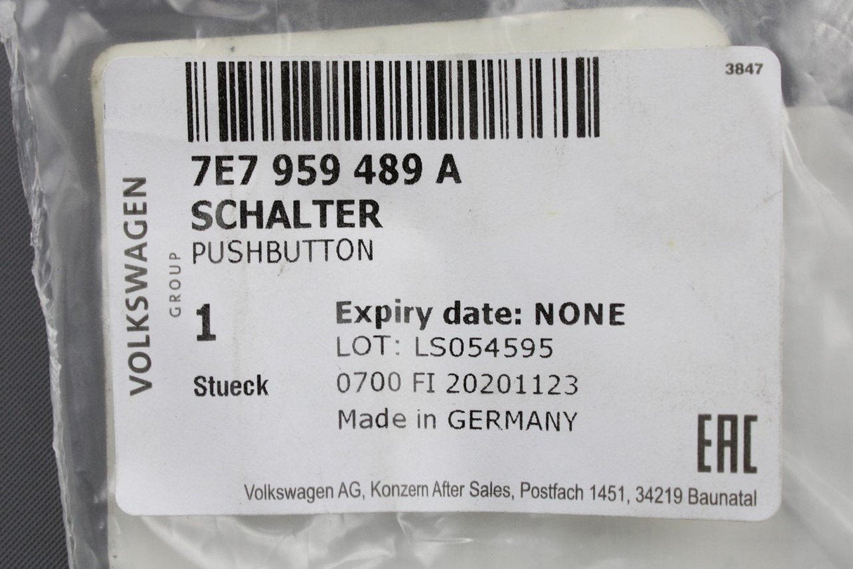 VW California T6 interior lighting micro switch 7E7959489A