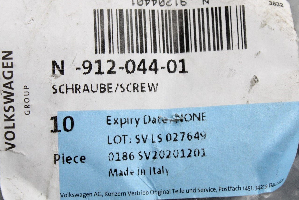 VW Audi Skoda SEAT crankshaft pulley 12-point bolt M14x1.5x90 N91204401