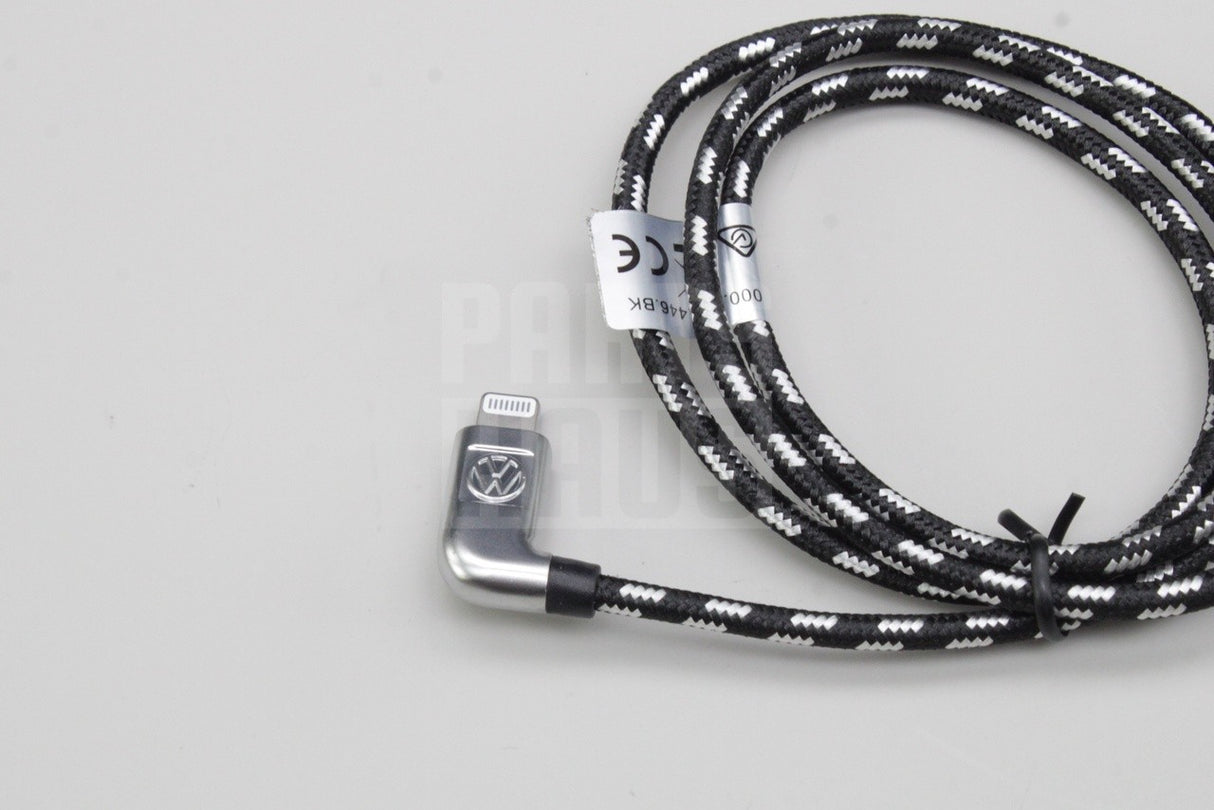 VW Volkswagen USB-C to Apple Lightning iPhone cable 30cm 000051446BK