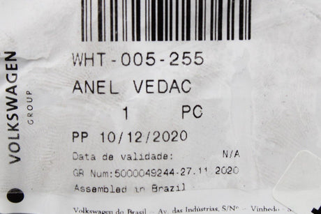 VW Amarok 2012-2022 rear axel shaft o-ring 86.6x2.6 WHT005255