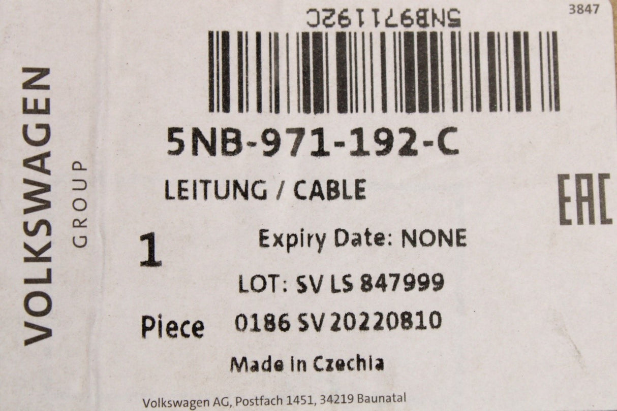 VW Tiguan Skoda Kodiaq 16-24 reversing camera wiring 5NB971192C