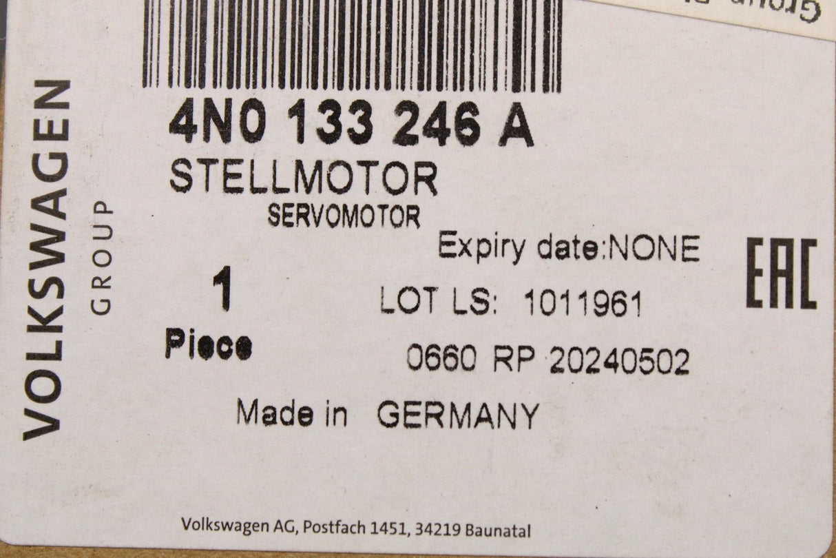 VW Audi Skoda SEAT CUPRA TSI 3.0TDI exhaust flap servomotor 4N0133246A