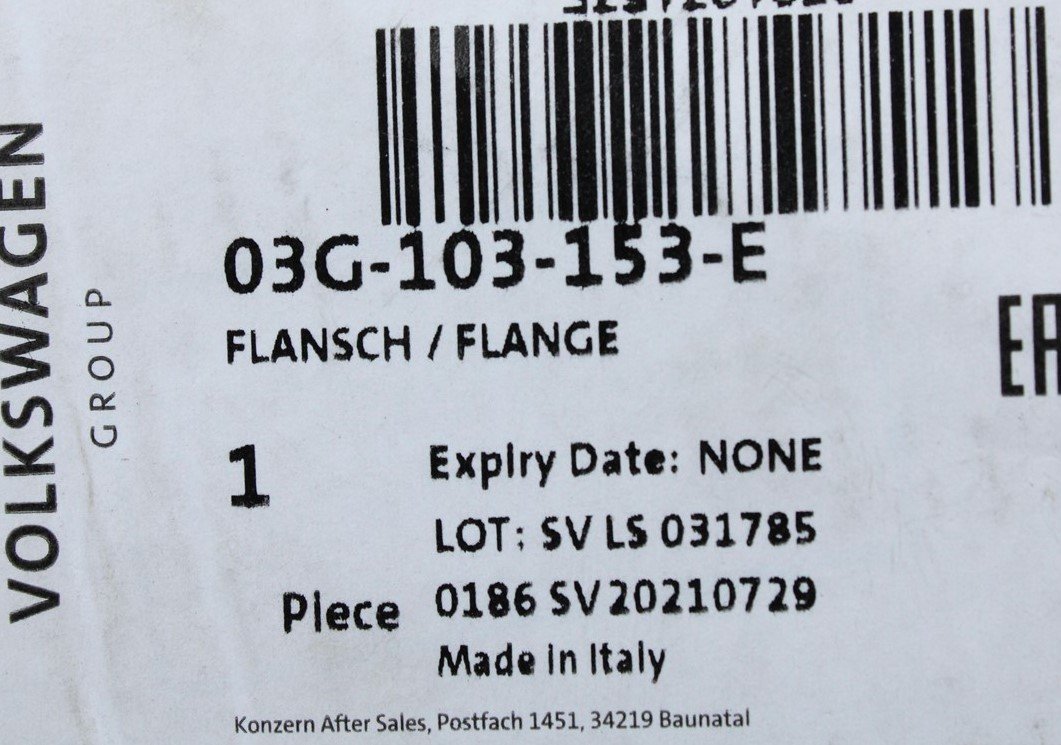 Genuine VW Audi Skoda SEAT 2.0 TDI crank sealing flange (front) 03G103153E
