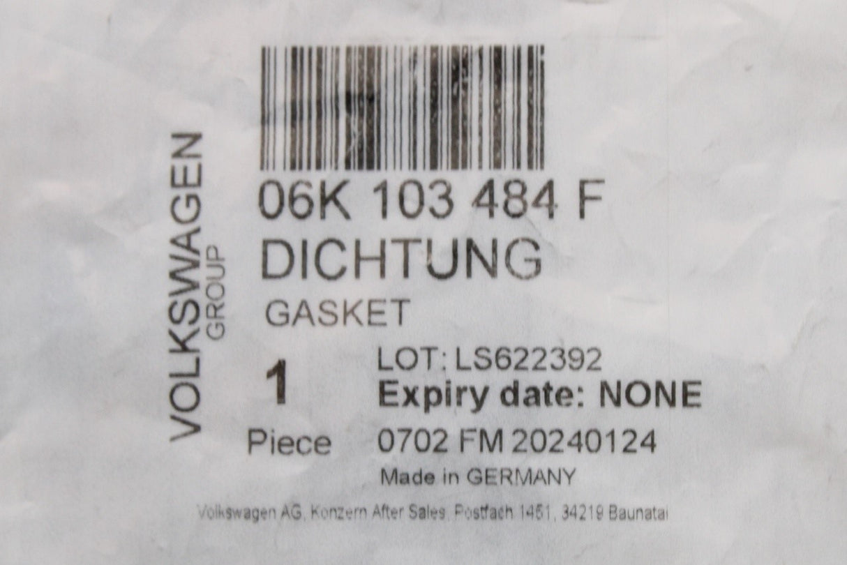 VW Audi Skoda SEAT CUPRA 1.8 2.0 TSI oil separator PCV gasket 06K103484F