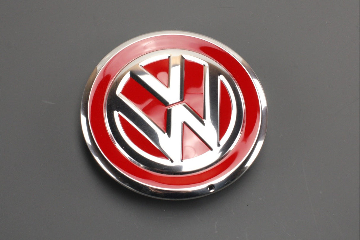 VW Up! 2017-on alloy wheel centre cap x1 (red) 1S0601149D GQF
