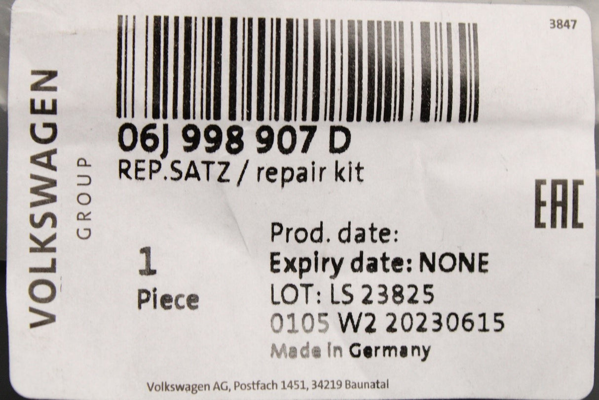 VW Audi Skoda SEAT 2.0 TSI TFSI injector seal repair kit 06J998907D