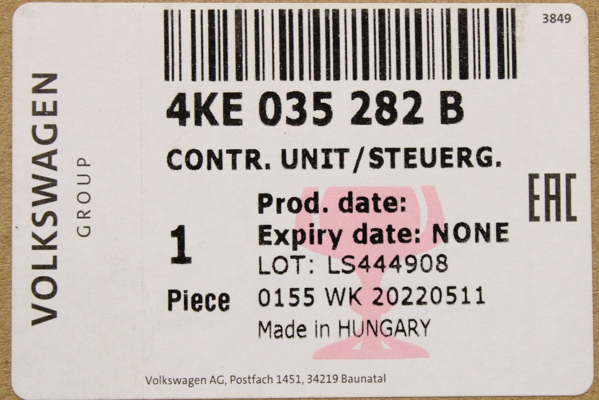 Audi A4 A5 RS4 RS5 16-on emergency call communication module 4KE035282B