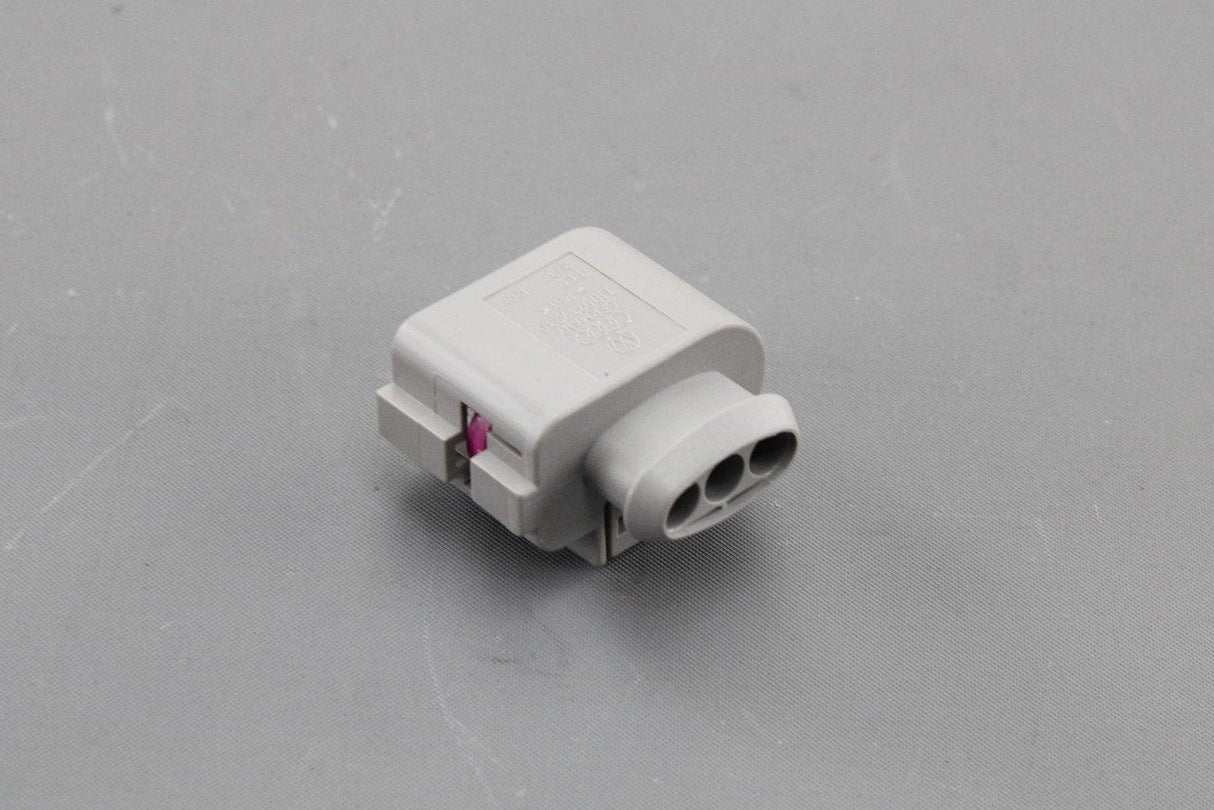 VW Audi Skoda SEAT flat contact 3 pin plug housing w/ gasket 1J0973723G