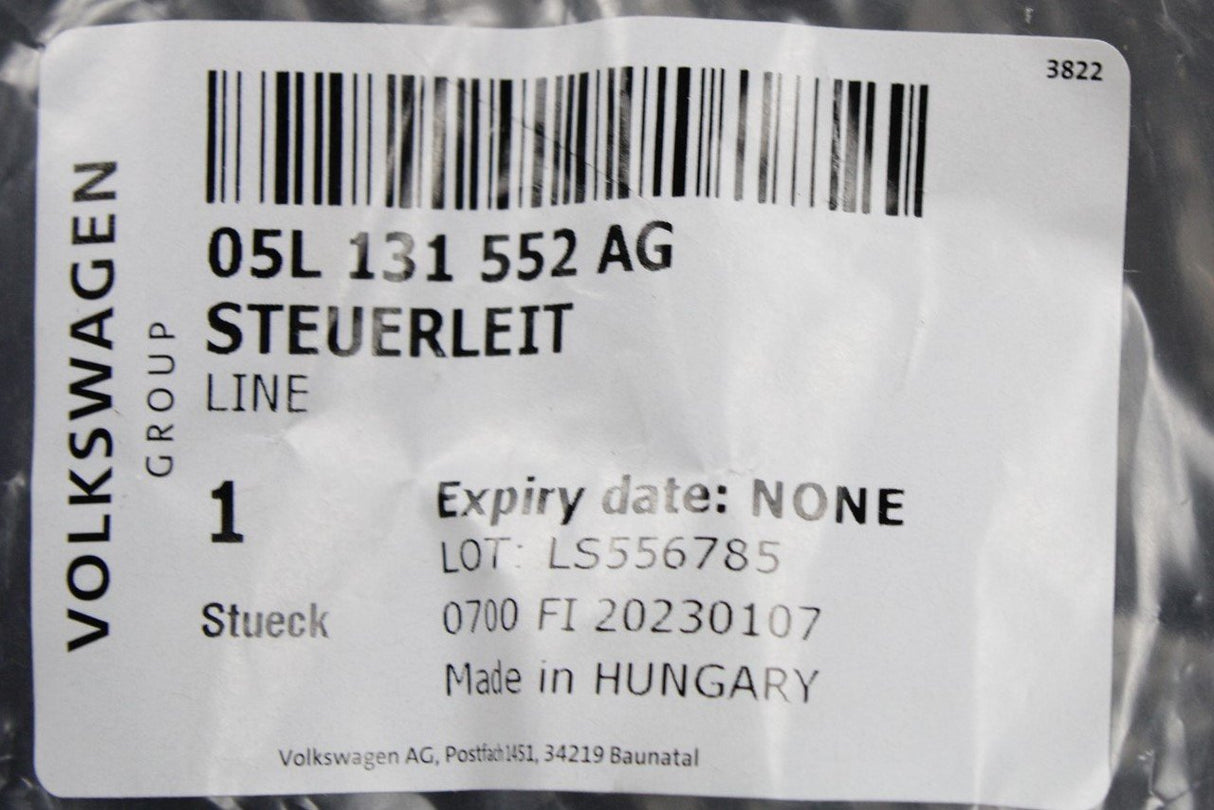 VW Audi Skoda SEAT 2.0 TDI exhaust pressure sensor pipes 05L131552AG