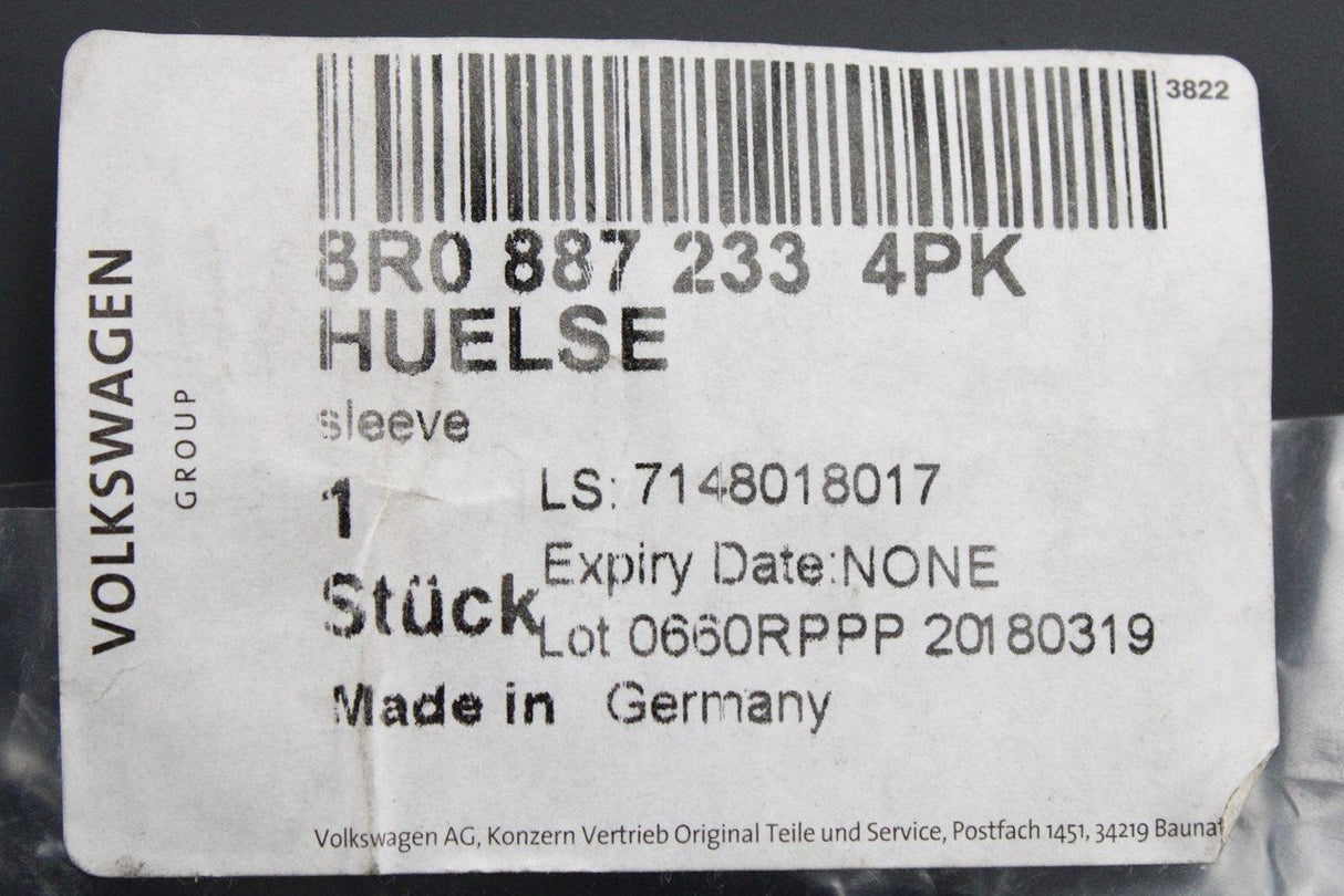 Audi Q5 2009-2017 ISOFIX mounting cover sleeve (black) 8R0887233 4PK