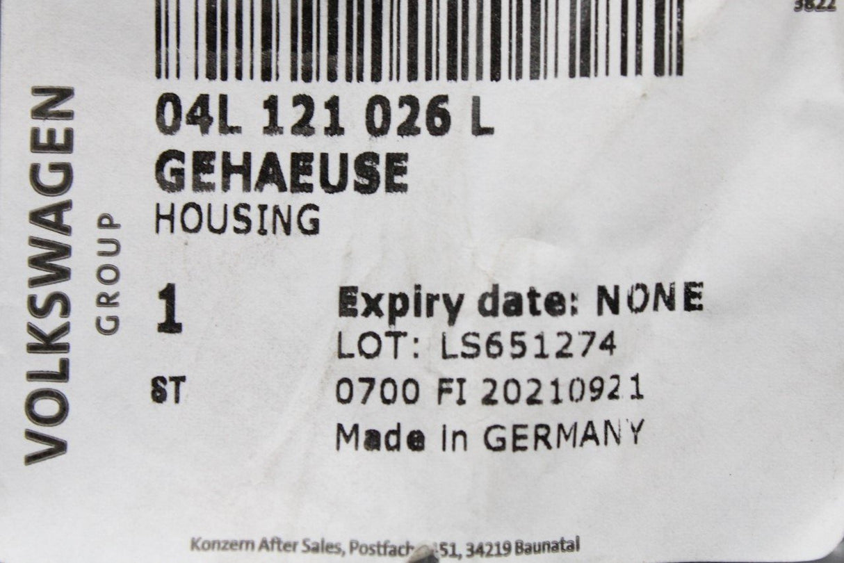 VW Transporter T6 T6.1 Crafter 2.0 TDI thermostat w/ housing 04L121026L