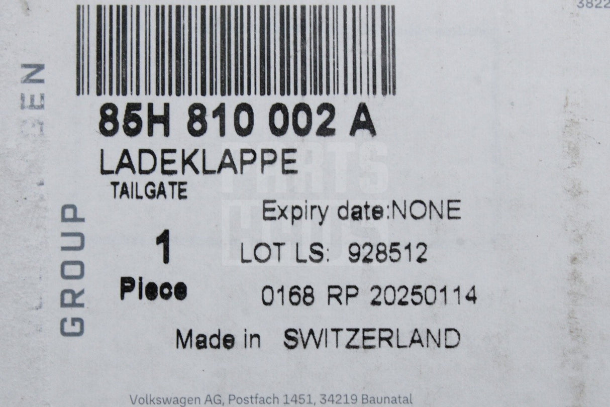Audi Q6 e-tron 2025-on charging port flap housing (right) 85H810002A