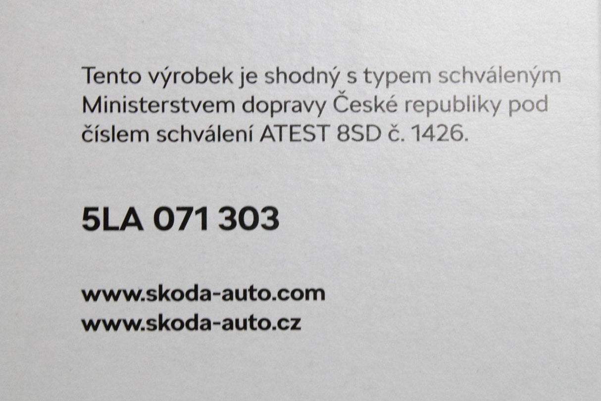 Skoda Enyaq 21-on stainless steel door sill protectors (front) 5LA071303