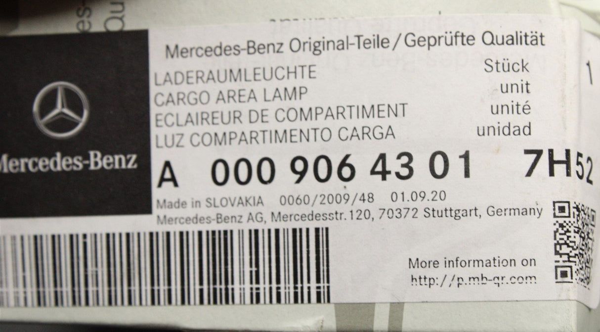 Mercedes-Benz LED boot compartment light A00090643017H52