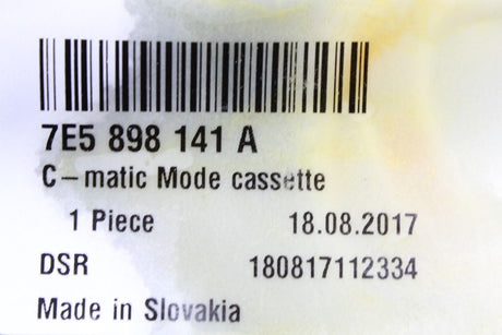 VW Transporter T6 air distribution housing adjuster unit 7E5898141A