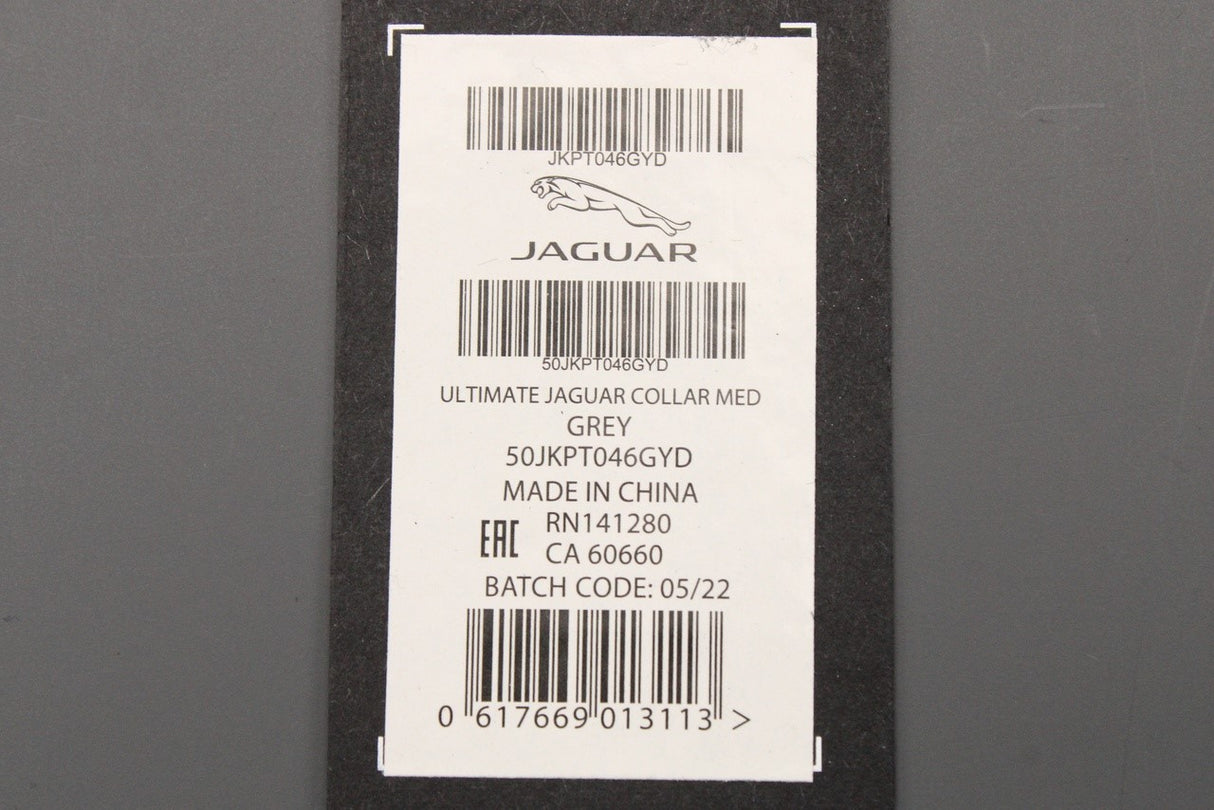 Jaguar accessory grey ultimate pet collar (medium) JKPT046GYD