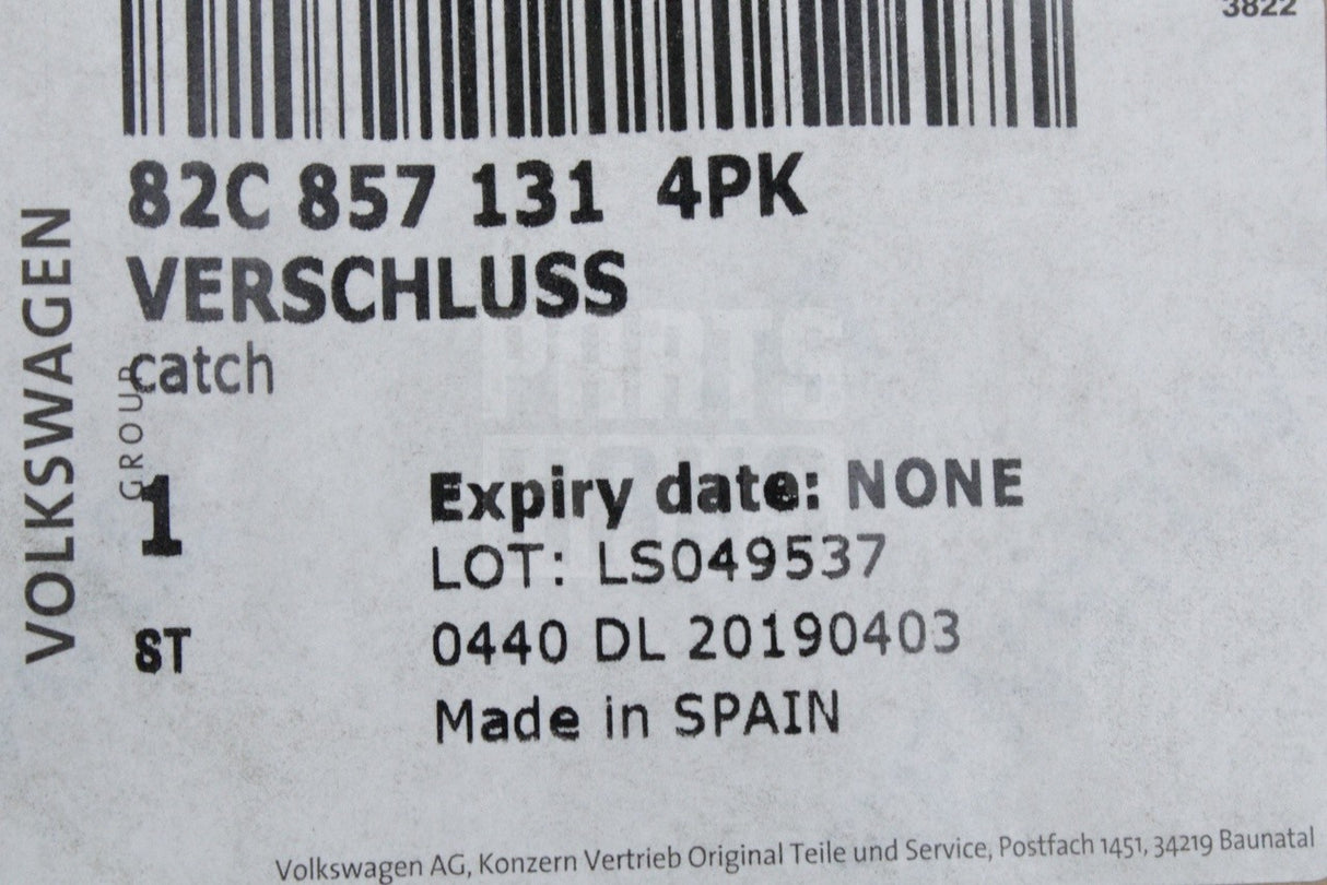 Audi A1 2019-on glovebox release handle RHD 82C857131 4PK