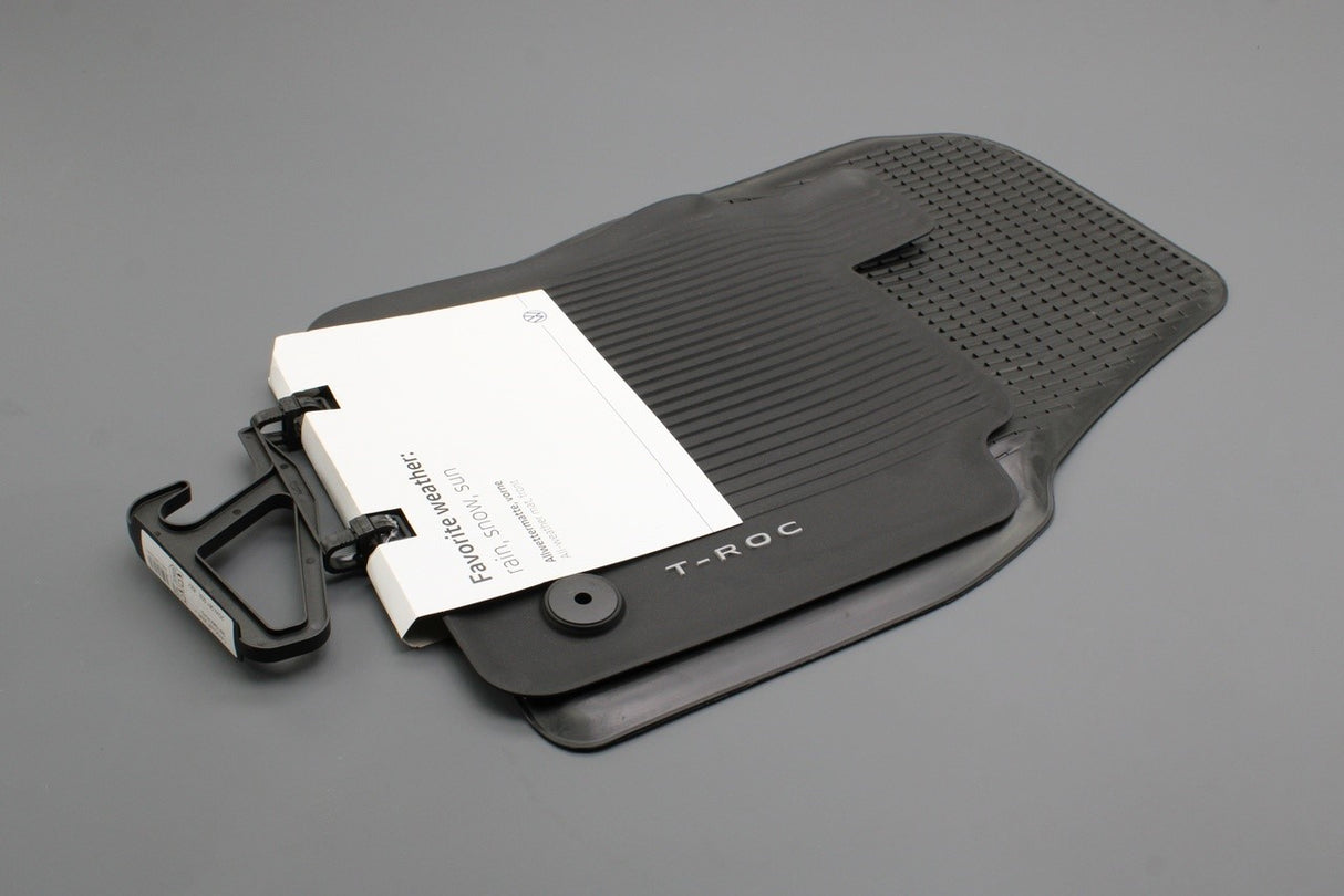VW T-Roc 2026-on RHD all weather floor mats (front, centre & rear) 2GW061502 82V / 2GV061512 82V / 2GV061580 82V