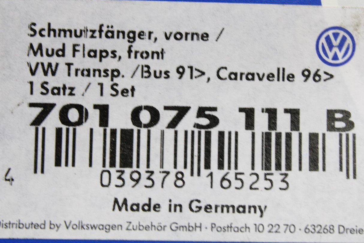 VW Transporter T4 1991-2003 accessory mud flaps set (front) 701075111B