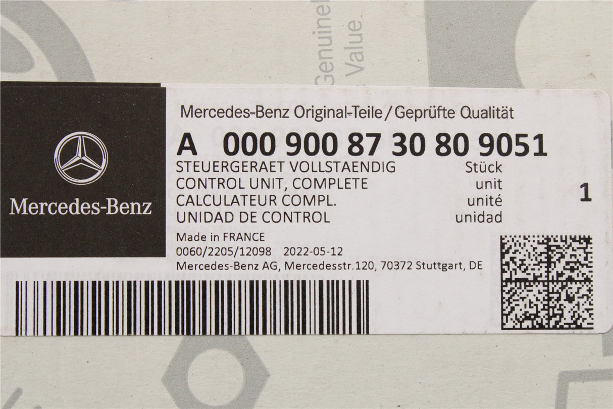 Mercedes-Benz interior roof light control panel A0009008730809051