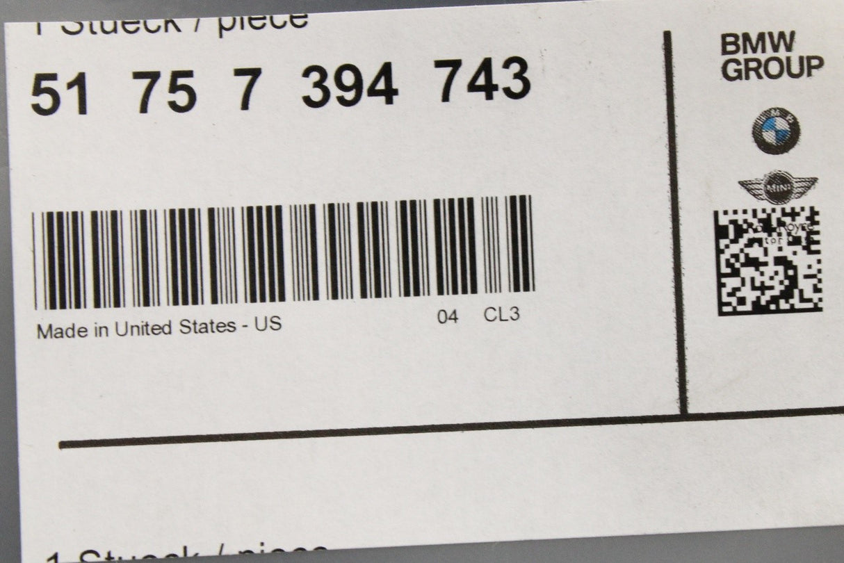 BMW X3 16-24 X4 17-25 undertray protection cover (centre) 51757394743