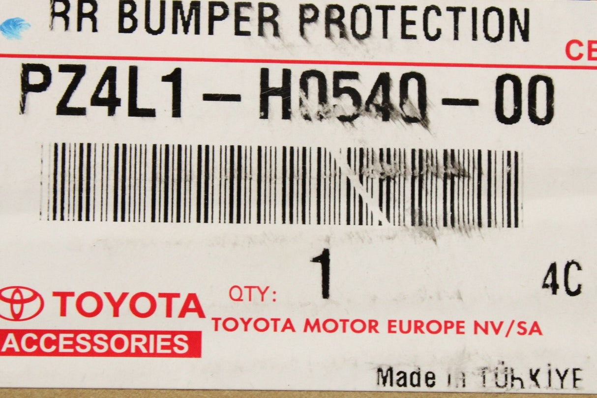 Toyota Proace 2016-on rear bumper protector PZ4L1-H0540-00