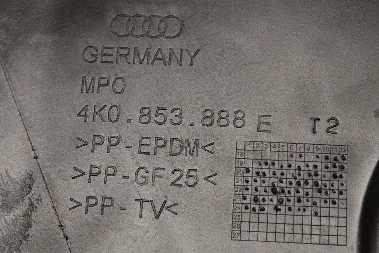 Audi A6 2019-on inner wheel arch cover (front right) 4K0853888E