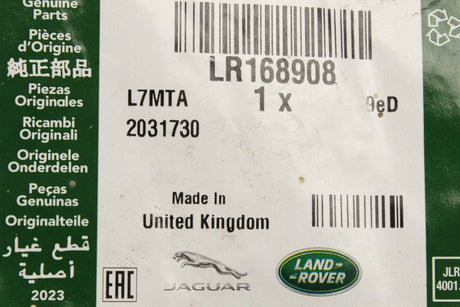 Land Rover Range Rover Sport 23-on black "Range" badge (front) LR168908
