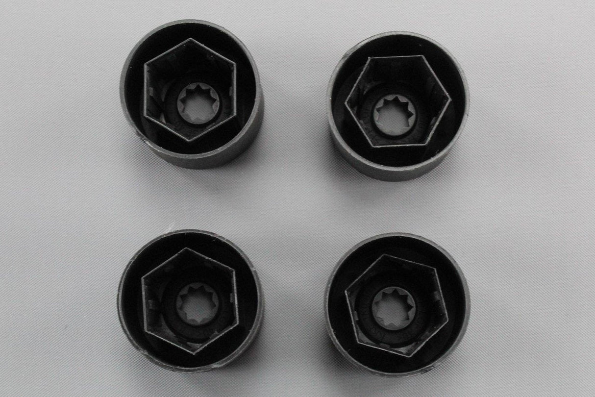 VW Golf Caddy CC Passat Polo wheel nut cover caps x4 1K0601173 9B9