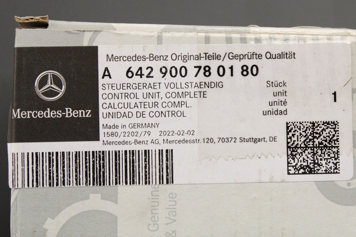 Mercedes-Benz glow plug control unit for OM642 V6 engine A642900780180