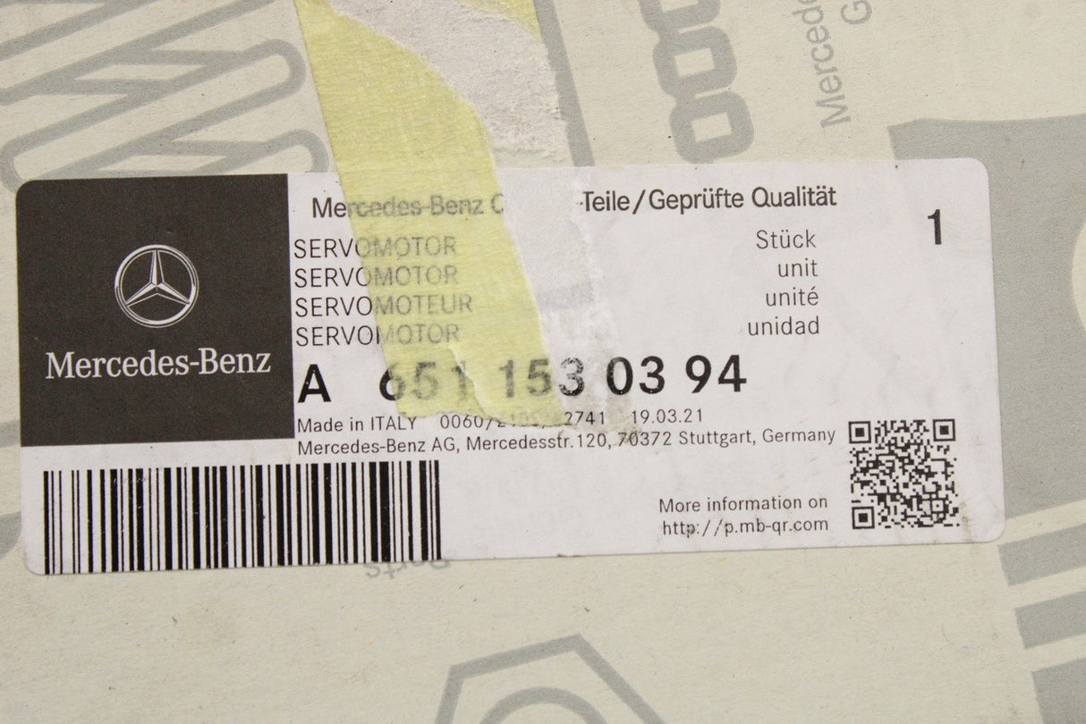 Mercedes-Benz turbocharger actuator servomotor A6511530394