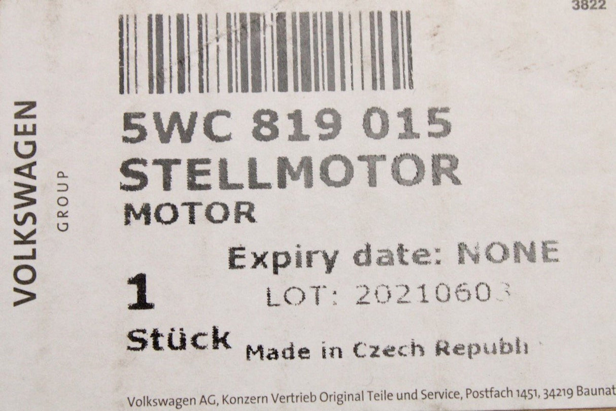 VW Golf MK7.5 MK8 Audi RSQ3 TTRS Skoda SEAT heater blower fan 5WC819015