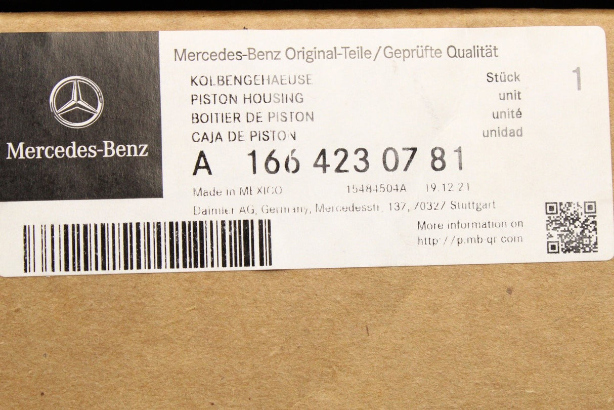 Mercedes-Benz ML GLE rear brake caliper housing (left) A1664230781