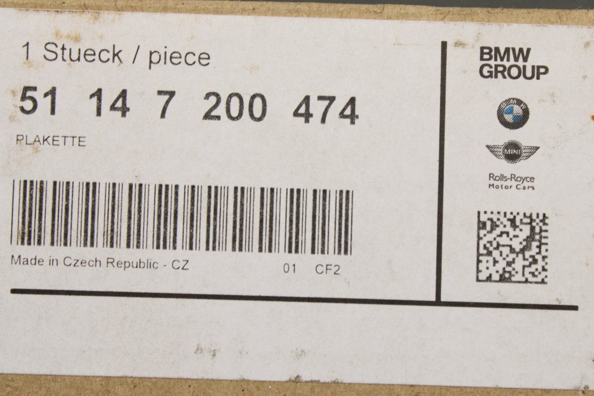 BMW Z4 E89 2008-2016 rear boot lid emblem badge 51147200474